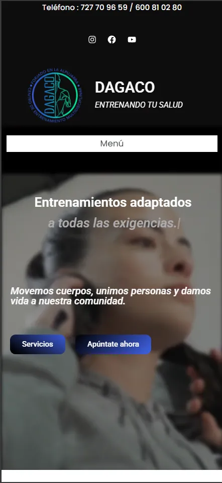Captura en el móvil de Dagaco